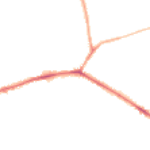 Night-time road noise heatmap for WF16 0DL