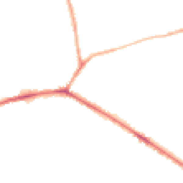 Night-time road noise heatmap for WF16 0DS