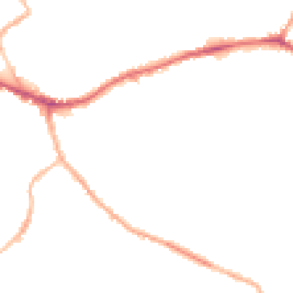Night-time road noise heatmap for WF16 0LL