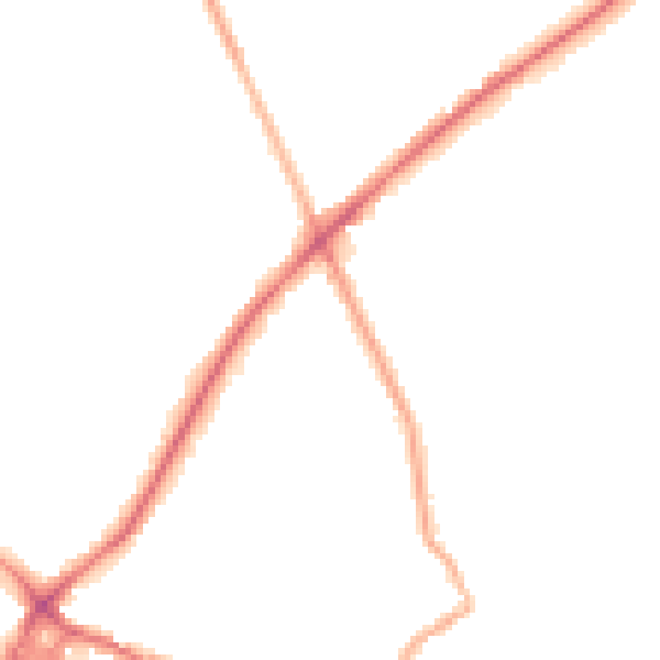 Night-time road noise heatmap for WF16 9DL