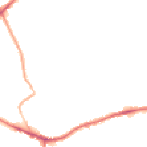 Night-time road noise heatmap for WF16 9EH