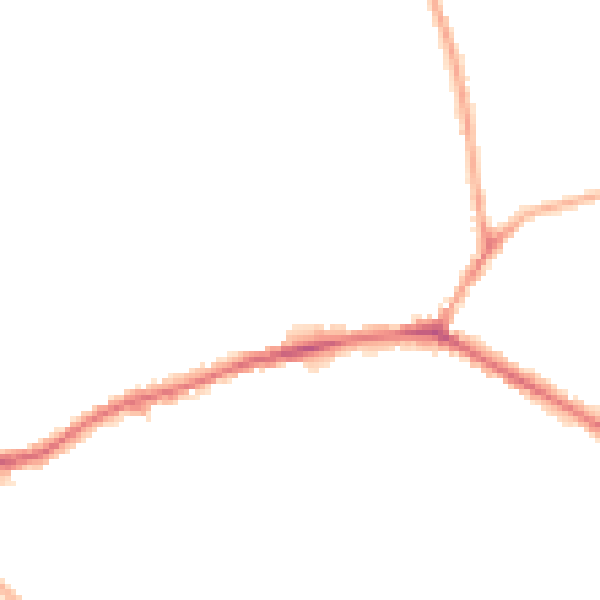 Night-time road noise heatmap for WF16 9JJ
