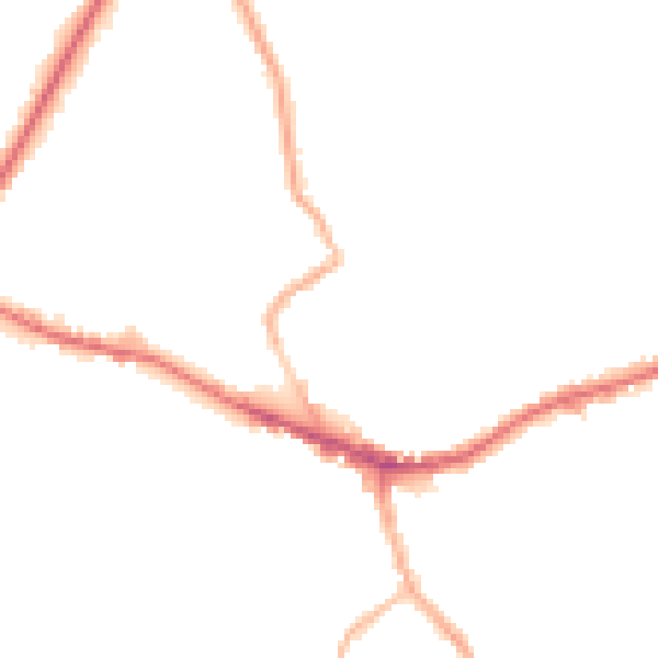 Night-time road noise heatmap for WF16 9LW
