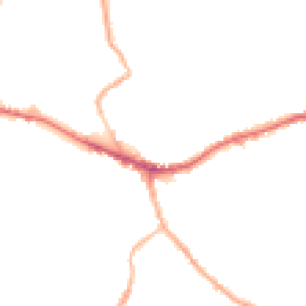 Night-time road noise heatmap for WF16 9QR