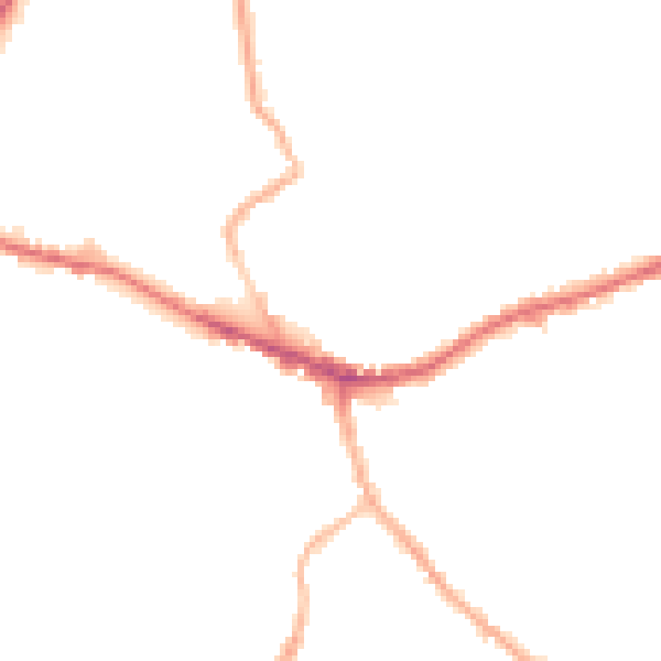 Night-time road noise heatmap for WF16 9QS