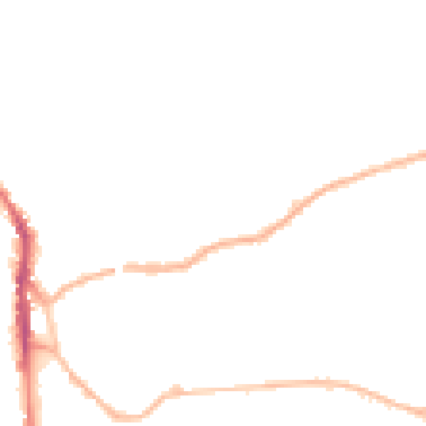 Night-time road noise heatmap for WF17 6PW