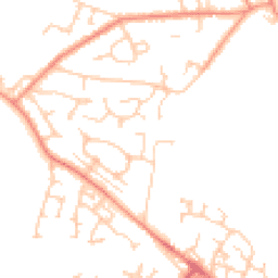 Daytime road noise heatmap for WF2 0AX