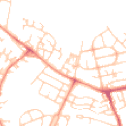 Daytime road noise heatmap for WF2 0AZ