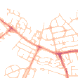 Daytime road noise heatmap for WF2 0DJ