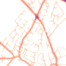 Daytime road noise heatmap for WF2 0LW