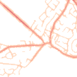 Daytime road noise heatmap for WF2 0NS