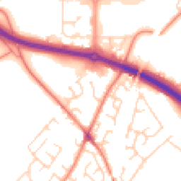 Daytime road noise heatmap for WF2 0QQ