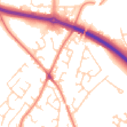 Daytime road noise heatmap for WF2 0SX