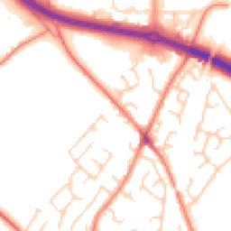 Daytime road noise heatmap for WF2 0TA