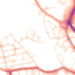 Daytime road noise heatmap for WF2 0TZ