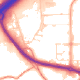Daytime road noise heatmap for WF2 0UU
