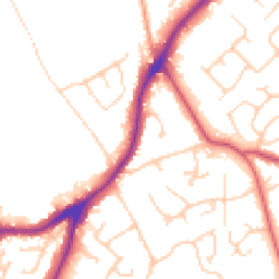 Daytime road noise heatmap for WF2 6BG