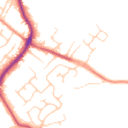 Daytime road noise heatmap for WF2 6EZ