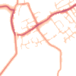 Daytime road noise heatmap for WF2 6TJ