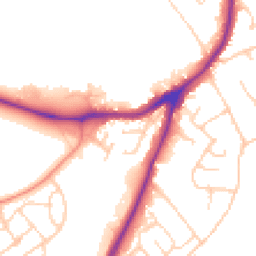 Daytime road noise heatmap for WF2 7EB