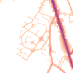 Daytime road noise heatmap for WF2 7LG