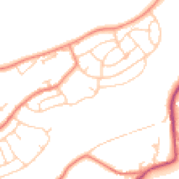 Daytime road noise heatmap for WF2 7QH
