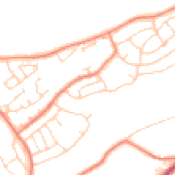 Daytime road noise heatmap for WF2 7QN