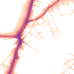 Daytime road noise heatmap for WF2 7RZ