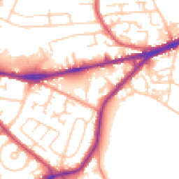 Daytime road noise heatmap for WF2 8DE
