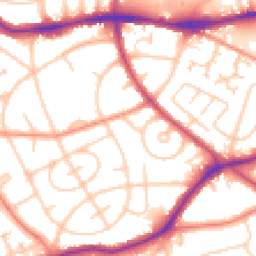 Daytime road noise heatmap for WF2 8HF