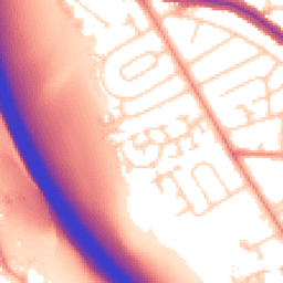 Daytime road noise heatmap for WF2 8YH
