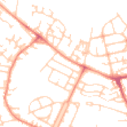 Daytime road noise heatmap for WF2 9HF