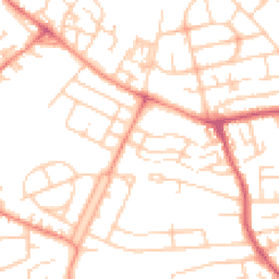 Daytime road noise heatmap for WF2 9HU