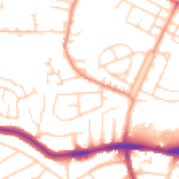 Daytime road noise heatmap for WF2 9JZ