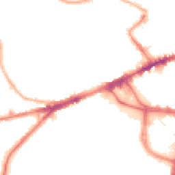 Night-time road noise heatmap for WF2 9RP