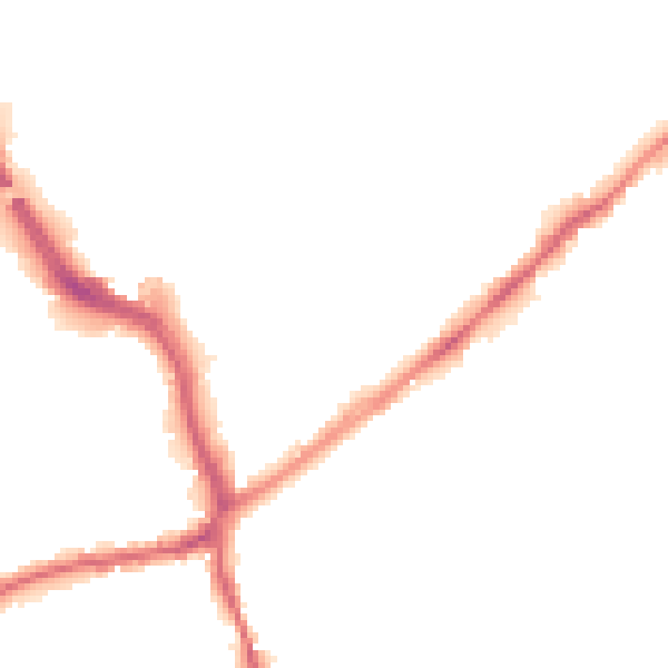 Night-time road noise heatmap for WF8 1AT