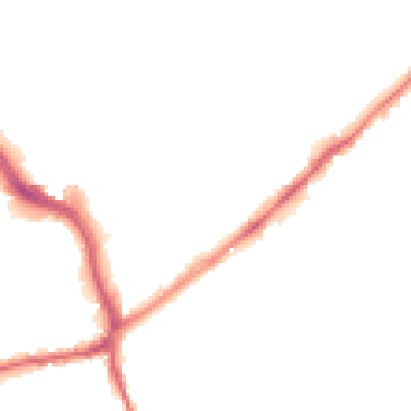 Night-time road noise heatmap for WF8 1AX