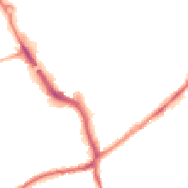 Night-time road noise heatmap for WF8 1BN