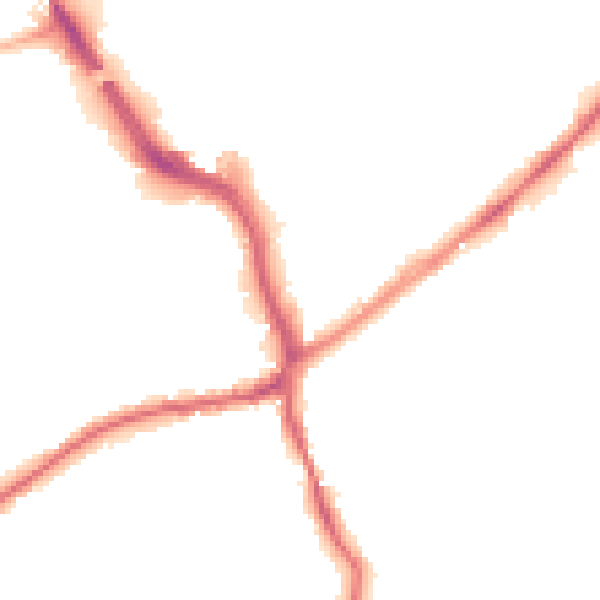 Night-time road noise heatmap for WF8 1BY