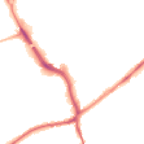 Night-time road noise heatmap for WF8 1DA