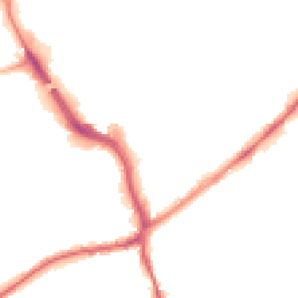Night-time road noise heatmap for WF8 1DF