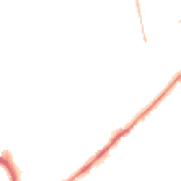 Night-time road noise heatmap for WF8 1ET