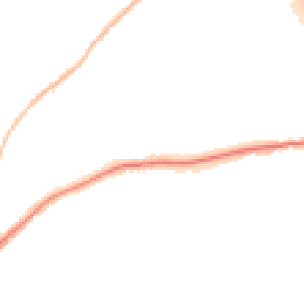 Night-time road noise heatmap for WF8 2FB