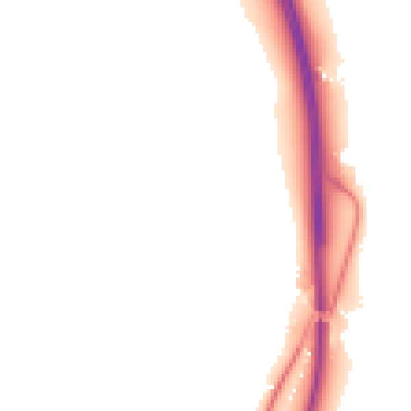 Night-time road noise heatmap for WF8 3AU