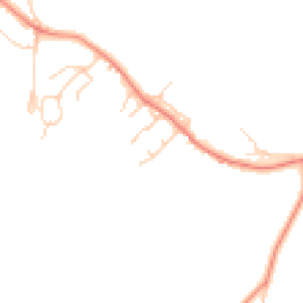 Daytime road noise heatmap for WF8 3RX