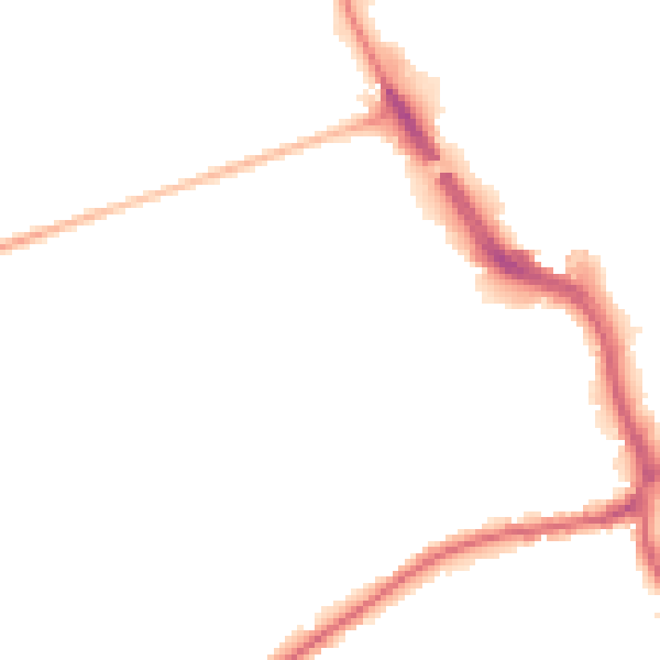 Night-time road noise heatmap for WF8 4DF