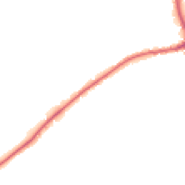 Night-time road noise heatmap for WF8 4HF
