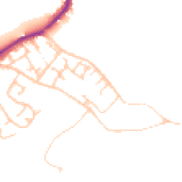 Daytime road noise heatmap for WN2 1JN