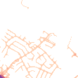 Daytime road noise heatmap for WN2 2EQ