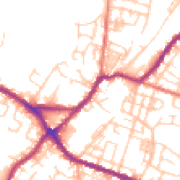 Daytime road noise heatmap for WN2 3AN